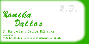 monika dallos business card